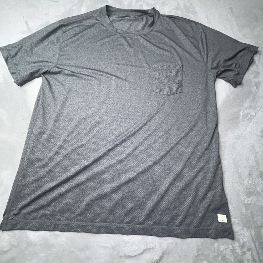 Vuori Tradewind Performance Tee Shirt Mens XXL Gray Lightweight Performance V109